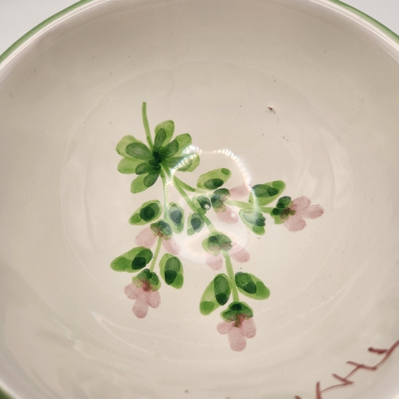 Williams Sonoma Herbs‎ Flora Thyme Pedastal Bowl, Italian Earthenware, Italy - Picture 5 of 8